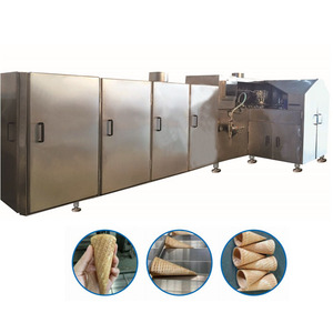 เครื่องทำไอศกรีมม้วนไข่กรอบทรงกรวยสายการผลิตใหม่สำหรับผลิตภัณฑ์ธัญพืชเครื่องผสมแป้งกุญแจเตาอบ - Product Image 6