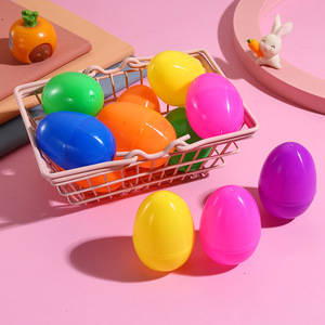 Huevos de Pascua Clásicos de Plástico Baratos, Decoraciones de 42*60 mm, Color Macaron, Impresión por Grabado, Marca JINCAN - Product Image 4