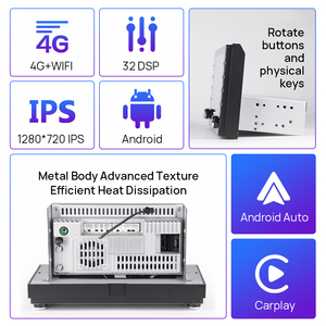 8Inch Stereo Xe Cho Toyota New Phổ 8Core 9862/7862S Android 12 Đài Phát Thanh Xe Đa Phương Tiện Người Chơi 4G Wifi Tùy Chọn 360 - Product Image 2