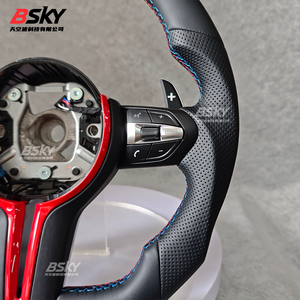 Volante Sportivo Adatto per <span class=keywords><strong>BMW</strong></span> Serie F10 F30 F11 E90 E70 <span class=keywords><strong>E87</strong></span> E92 <span class=keywords><strong>F20</strong></span> F21 F31 F32 F07 F12 M3 M6 E/F/M - Product Image 6