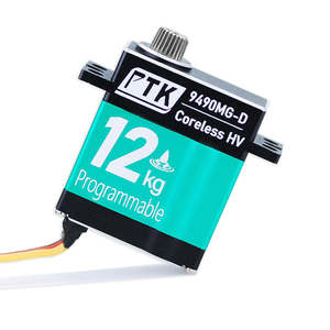 Servomotor digital metálico PTK 9490 MG-D de 9g, servomotor impermeable de 12kg para modelos de aviones y coches, servomotor pequeño para cambio de modelo. - Product Image 1