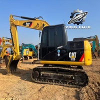 Excavatrice sur chenilles d'occasion CAT312D, 12 tonnes, marque japonaise d'origine, excavatrice de construction de taille moyenne, faible nombre d'heures, bon état, moteur d'origine