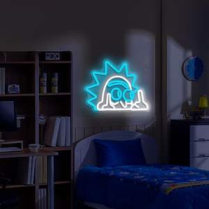 Enseigne néon LED Anime Rick, luminaire mural à intensité variable pour chambre à coucher, cave des hommes, chambre de garçons, bar, fête - Product Image 6