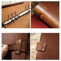 Carnet de notes rétro en cuir à feuilles mobiles, carnet de notes pour Journal intime, A5, A6, A7, vente en gros