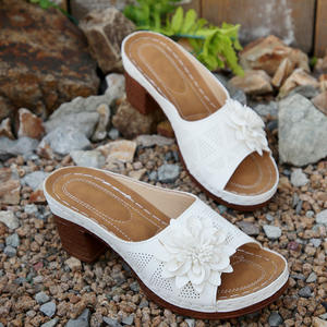 Sandalias florales para mujer, novedad de verano 2025, sandalias con plataforma y Punta abierta, ropa de abrigo versátil, sandalias informales para mujer - Product Image 6