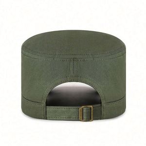 Simple <b>Flat</b> Baseball <b>Cap</b> for <b>Men</b> Women Youth Custom Sports <b>Cap</b> Solid Colors for Spring Autumn Outdoors Made Common Cotton Fabric - Product Image 4