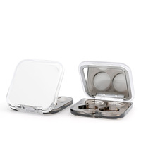 Palette d'ombres à paupières Mr.Cosmetic 4-Color Recyclable ABS Square Eyeshadow Case with 4g Capacity Chainable Makeup Container