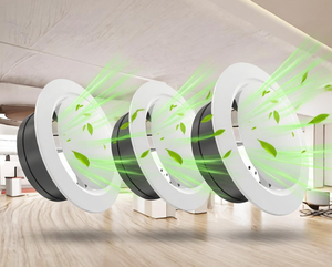 Ventilaciones de Techo Redondas Ajustables de ABS de 6 Pulgadas, 2.0 mm de Grosor, Blancas, para Ventilación de Sala de Estar, Cocina, Baño y Oficina - Product Image 3