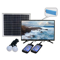 Téléviseur LED solaire rechargeable multifonctionnel HAYOEN personnalisable de 32 pouces