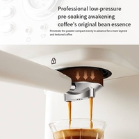 Retro Espressomachine, 20 Bar semi-automatisch koffiezetapparaat met manometer en stoommelkopschuimer voor thuisgebruik, cappuccino en latte