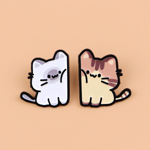 เข็มกลัด<span class=keywords><strong>แมว</strong></span>แบบขายส่ง ชุดเข็มกลัดเคลือบอ่อนนุ่ม สำหรับเพื่อนสนิท คู่รัก เข็มกลัดรูปสัตว์น่ารัก สั่งซื้อขั้นต่ำ 10 ชิ้น - Product Image 5