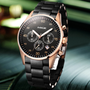 1Customized Luxury Stainless Steel Miyota <b>Automatic</b> Mechanical Water Resistant Chronograph Men's <b>Watch</b> Pointer Dial 20mm Band - Product Image 5