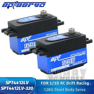 Servos Digitales SPT SPT4412LV SPT4412LV-320 de 12 KG con Engranajes Metálicos y Cuerpo Corto para Autos RC <span class=keywords><strong>1</strong></span>/<span class=keywords><strong>10</strong></span>, Carreras de Derrape, Mayores de 14 Años - Product Image 2
