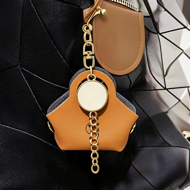 Wholesale High Quality Mini Bags Bulk Leather Mini Handbag Keychain with logo