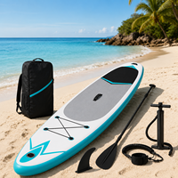 Planche de SUP gonflable tout usage avec pompe électrique, technologie Drop Stitch, gonflage/dégonflage rapide pour les eaux océaniques - Écologique