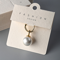 Cartes de présentation de bijoux personnalisées en papier recyclé écologique, cartes pour boucles d'oreilles, emballage minimaliste pour petites entreprises
