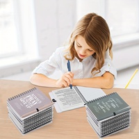 Carnet spirale chrétien inspirant A5 A6 avec poche pour stylo, idéal pour les cours de religion, les prières et les fêtes.