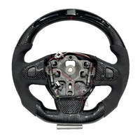 Accessoires automobiles en fibre de carbone noire avec écran LED pour Renault Clio 4, Megane RS/3/4