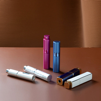 Voyage Atomiseur Vaporisateur Bouteille De Parfum Mini Usine Directe En Gros 8ml Portable Rechargeable En Aluminium Sérigraphie Pompe Pulvérisateur