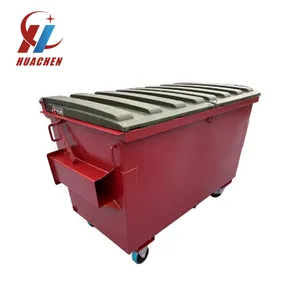 Factory Price Skip Bin Lift Commercial Metal Garbage Skip Container Scrap Waste Management Container