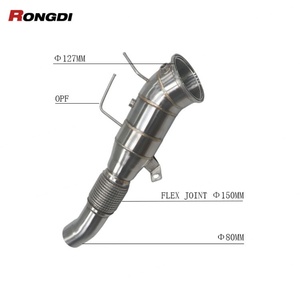ท่อไอเสียดาวน์ไปป์สำหรับ BMW G20 G22 M340i M440i Gen3 B58 อะไหล่เครื่องยนต์สำหรับรถแข่ง สแตนเลสขัดเงา ปี 2024-2025 - Product Image 1