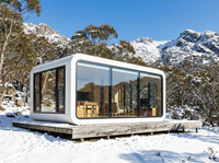Maisonnette préfabriquée Apple Cabin House, certifiée CE AS4964, couleur intérieure personnalisée, design modulaire en capsule