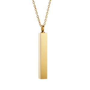 Lincy grosir liontin baja tahan karat grosir untuk pria liontin kepala peluru dominan kalung guci abu peliharaan tiruan - Product Image 3