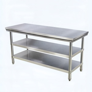 Tavolo <span class=keywords><strong>da</strong></span> <span class=keywords><strong>Lavoro</strong></span> in Acciaio Inox Resistente, <span class=keywords><strong>Banco</strong></span> <span class=keywords><strong>da</strong></span> <span class=keywords><strong>Lavoro</strong></span> Smontabile per Cucine Commerciali, Hotel, Ristoranti e Fabbriche - Product Image 5