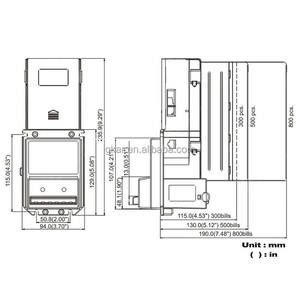 Validador de billetes de la mejor calidad 120V AC ICT A6 con caja para máquinas que funcionan con monedas y juegos de peces - Product Image 6