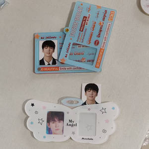 Goss Offre Spéciale 1 pouce Carton mignon Porte-carte photo Anime Clear kpop stars mini photocard Porte-clés porte-carte acrylique - Product Image 6