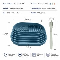 Bol de voyage portable et étanche pour chat et chien, design moderne, en silicone durable, avec ventouses, pour une alimentation lente