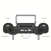 Sistem Radio Genggam Mini HD SIYI MK15 Pemancar Kontrol Jarak Jauh Monitor Logam 5,5-Inci 1080p 60fps 180ms FPV -30KM