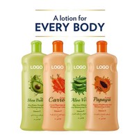 Fruitextract Bodylotion Aloë Wortel Avocado Papaya Hydraterende Verlichtende Vitamine E Verzorgende Frisse Geur 300ml Volwassenen Algemeen