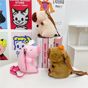 Kızlar için özelleştirilebilir karikatür Capybara omuzdan askili çanta Girls ışık seyahat hediyesi - Product Image 2