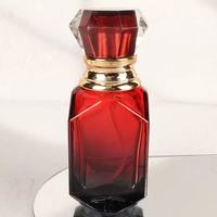 Flacon de parfum en verre octogonal dégradé de 30 ml, atomiseur à jet diamanté pour emballage cosmétique