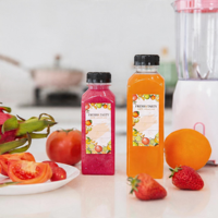 Bouteilles de jus recyclables de 12 oz (360 ml) avec bouchon à vis, en plastique, pour emballage de boissons, stock local US