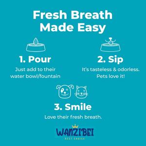 Additif buccal dentaire OEM/ODM pour chiens et chats pour maintenir la santé des dents et des gencives - Combat le tartre et la plaque - Rafraîchit l'haleine rapidement - Product Image 2