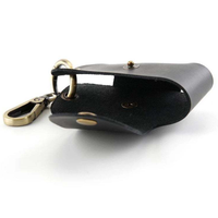 Porte-clés vintage en cuir PU avec bouton-pression, mini pochette à clés, étui simple pour clés, cadeau idéal