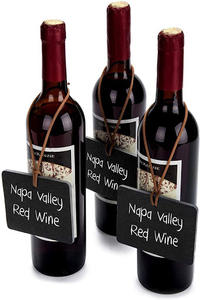 Fournitures d'artisanat en pierre naturelle de haute qualité en gros avec impression UV et 3 couleurs pour les étiquettes de plaque en pierre pour bouteille de vin - Product Image 5