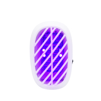 Répulsifs anti-moustiques électriques intelligents à LED UV avec petit plateau tueur d'insectes avec prise