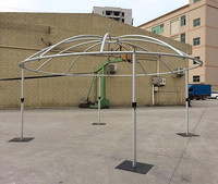Cadre de rideau en champignon durable pour décoration de mariage élégante et toile de fond d'événement avec support réglable robuste