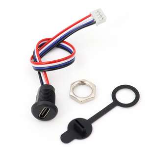 USB Loại C kết nối jack nữ 2P/4P/6P cao hiện tại nhanh chóng sạc 3A Jack Cổng sạc cắm ổ cắm cho các ứng dụng điện - Product Image 4