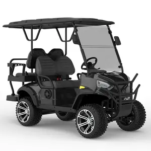 केडीएस मोटर चीनी नई डिजाइन 48V 4 व्हील 4 सीटें गोल्फ कार्ट इलेक्ट्रिक गोल्फ कार्ट ऑफ रोड हंटिंग बग्गी गोल्फ कार्ट इलेक्ट्रिक