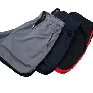 Custom Logo Bodybuilding Sports Gym Shorts With Pocket Men Polyester Quick Dry Summer Running Shorts