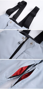 Traje de Esquí Impermeable con Logotipo Personalizado para <span class=keywords><strong>Mujer</strong></span>, Conjunto de Ropa de Invierno, Traje de Esquí de Forro Polar Cortavientos para Deportes al Aire Libre - Product Image 4