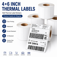 Étiquettes thermiques directes 4x6 pouces, 500 étiquettes/rouleau, autocollantes, pour imprimante d'étiquettes Phomemo Munbyn Rollo