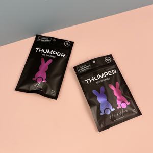 Yetişkinler için özel Logo kullanımlık plastik torbalar seks Gummies fermuar üst nem koku geçirmez delik baskılı çanta Gummies şekerler için - Product Image 2