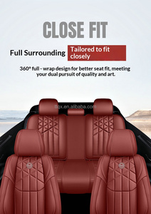 Coprisedili in Pelle Traspirante Universali per 5 Posti, Compatibili con <span class=keywords><strong>Renault</strong></span> <span class=keywords><strong>Clio</strong></span>, Megane, Captur, Kadjar, Arkana, Set Completo per Uso Familiare - Product Image 6
