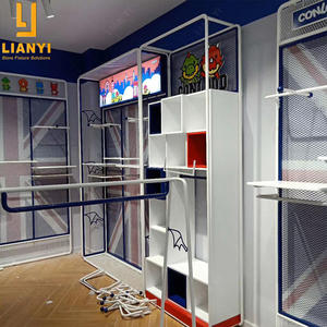 ชั้นวางโลหะติดผนังสำหรับตกแต่งร้านขายเสื้อผ้าแฟชั่นสำหรับเด็ก - Product Image 6