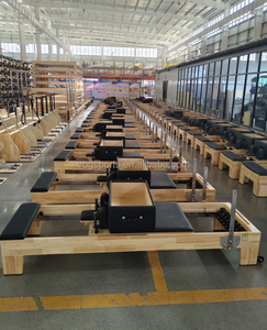 Cama de <span class=keywords><strong>Pilates</strong></span> Premium de Roble con Soporte Corporal de Madera Natural para Entrenamiento en Estudio y Práctica de Fitness en Casa - Product Image 5